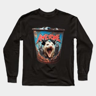 Awesome possum garbage can Long Sleeve T-Shirt